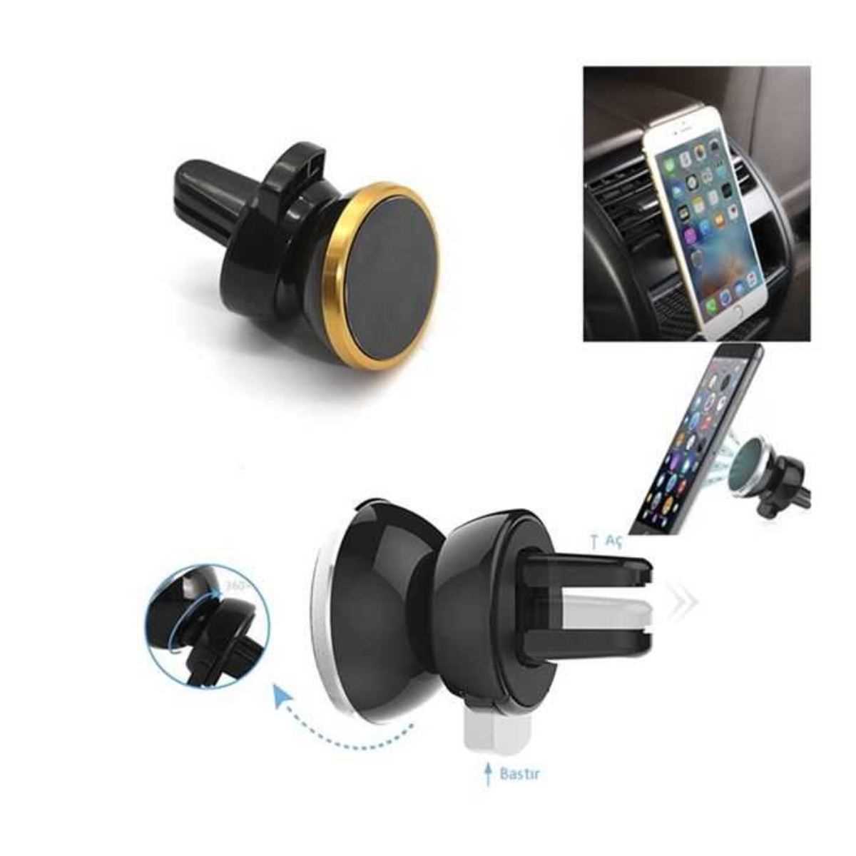 TELEFON TUTUCU MIKNATISLI GOLD PETEK 1